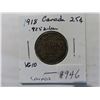 Image 1 : 1918 canadian silver 25 cent coin