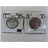 Image 1 : Lot of 2 (2000+2002) canadian silver 50 cent coin