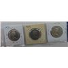 Image 2 : Lot of 3 (2x1969 and 1972) canadian 50 cent coins