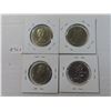 Image 2 : Lot of 4 (1968- 1972) canadian 50 cent  coins