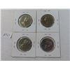 Image 2 : Lot of 4 (1978, 1979, 1980 and 1991) canadian 50 cent coins