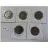 Image 2 : Lot fo 5 (2002, 2014, 2016, 2018, 2022) canadia 50 cent coins