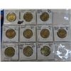 Image 1 : Lot of 10 special $1-loonies 1995 to 2021