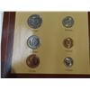 Image 2 : 6 coin set of rep of sierra leone  w/ stamp -dated - see reverse for coinage specifications