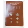 Image 3 : 6 coin set of rep of sierra leone  w/ stamp -dated - see reverse for coinage specifications