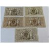 Image 2 : Lot of 5 1910-1000 berlin "reichsb" german notes
