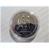 Image 3 : 1994 rare 125th anniversary of "t eaton's" world wildlife fund 50 dollars 1oz .999 silver coin
