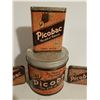 Image 3 : set of 4 vintage picobac tobacco tins