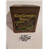 Image 1 : very rare king george's navy tobacco tin 4.5" by 4.25"