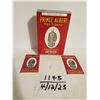 Image 1 : full prince albert tobacco pouch with 2 sets os rare rolling papers also full