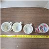 Image 1 : 3 vintage anchor hocking mugs and tall glass