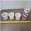 Image 2 : 3 vintage anchor hocking mugs and tall glass