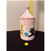 Image 2 : Vintage Candy Lollypop Ceramic Canister (For Good Kids)