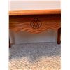 Image 2 : Oak Coffee Table - French Provincial Style, Excellent Condition 45"W X 24 D X 17 1/4 Tall
