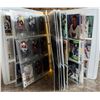 Image 1 : Hockey card binder in page sleeves. Mixed brands. Mixed years.