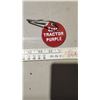 Image 1 : Porcelain ESSO Tractor Purple Full Tank Tag - 1940's