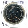 Image 1 : 1981 Silver Trans-Canada Railway Centennial Dollar