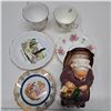 Image 2 : tea cups with plates and grandma coin bank
