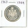 Image 1 : 1963 Canadian Silver 50 cent coin.