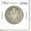 Image 1 : 1964 Canadian Silver 50 cent coin.