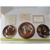 Image 1 : Three Plates (Grandpa's Gift, The Painter and Grandpa's Treasure Chest) by Norman Rockwell with Cert