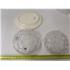 Image 2 : 2 Large Crystal Bowls and 1 Large Platter China.