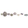Image 1 : STERLING SILVER GEMSTONE  LADIES RINGS LOT OF 8
