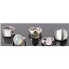 Image 1 : STERLING SILVER QUARTZ & MOP LADIES RINGS