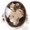 Image 2 : 15X19MM BROWN CIRTINE STERLING SILVER LADIES RING