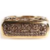 Image 3 : 0.75CTW CHOCOLATE DIAMOND 14K OVER STERLING RING