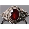 Image 1 : 2.0CT ORNATE GARNET STERLING SILVER LADIES RING