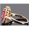 Image 2 : 2CT PINK SAPPHIRE & QUARTZ STERLING SILVER RING