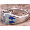 Image 2 : 2CT BLUE TOPAZ STERLING SILVER KABANA LADIES RING