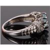 Image 2 : 1CT LIGHT BLUE TOPAZ STERLING SILVER LADIES RING