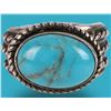 Image 1 : SIGNED TURQUOISE SOUTHWEST STERLING SILVER RING