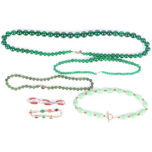 ASIAN JADE & MORE COLLECTIBLE LADIES JEWELRY