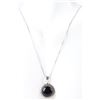 Image 3 : BLACK ONYX STERLING SILVER LADIES JEWELRY