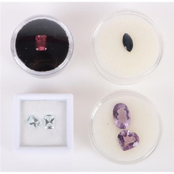 LOOSE NATURAL GEMSTONES COLLECTION - (6)