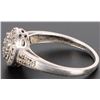 Image 2 : 0.55CTW DIAMOND 10K WHITE GOLD HALO PROMISE RING