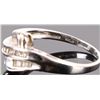 Image 3 : 10K WHITE GOLD DIAMOND LADIES RING