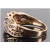 Image 3 : 10K YELLOW GOLD DIAMOND LADIES RING