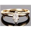 Image 1 : 0.33 CTW. DIAMOND MARQUIS CUT 10KT. GOLD RING