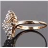 Image 2 : 0.33 CTW. DIAMOND 10 KT. GOLD FLORAL RING