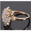 Image 3 : 0.33 CTW. DIAMOND 10 KT. GOLD FLORAL RING