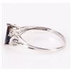 Image 2 : 10K WHITE GOLD ~.40CT MARQUIS SAPPHIRE LADIES RING