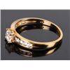 Image 4 : 10K YELLOW GOLD CZ LADIES 2 RING SET