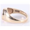 Image 3 : 10K YELLOW GOLD BLACK ONYX MEN'S RING