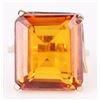 Image 1 : 36.90CT AGL SAPPHIRE 10K GOLD LADIES RING