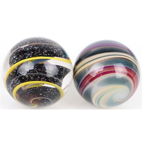 HAND-BLOWN CONTEMPRARY ART GLASS MARBLES
