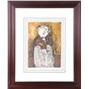 Image 1 : BOULANGER SIGNED LITHOGRAPH "LADY & CAT"